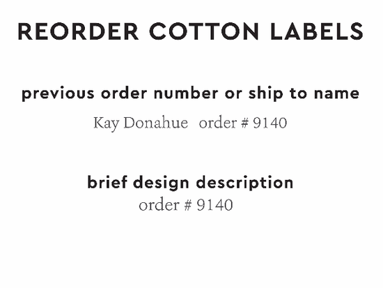 PPLR_HIDDEN_PRODUCT Reorder Previous Label Design - COTTON