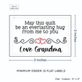 PPLR_HIDDEN_PRODUCT Double Heart Quote (2"x3" Cotton - 12 labels/set)