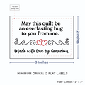 PPLR_HIDDEN_PRODUCT Double Heart Quote (2"x3" Cotton - 12 labels/set)