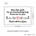 PPLR_HIDDEN_PRODUCT Double Heart Quote (2"x3" Cotton - 12 labels/set)