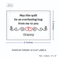 PPLR_HIDDEN_PRODUCT Double Heart Quote (2"x3" Cotton - 12 labels/set)