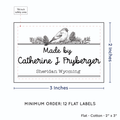 PPLR_HIDDEN_PRODUCT Winter Bird (2"x3" Cotton - 12 labels/set)