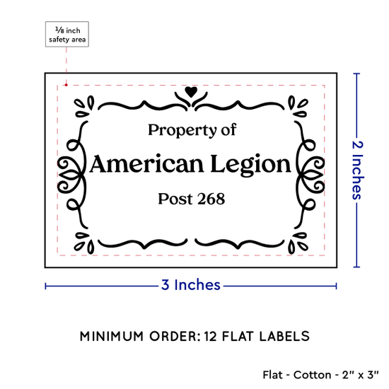 PPLR_HIDDEN_PRODUCT Swirl Accent Border (2"x3" Cotton - 12 labels/set)