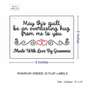 PPLR_HIDDEN_PRODUCT Double Heart Quote (2"x3" Cotton - 12 labels/set)
