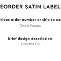 PPLR_HIDDEN_PRODUCT Reorder Previous Label Design - SATIN