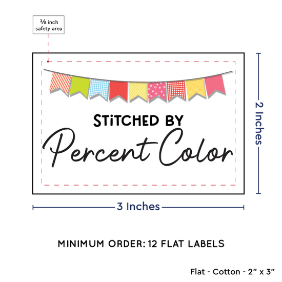 PPLR_HIDDEN_PRODUCT Colorful Banner (2"x3" Cotton - 12 labels/set)