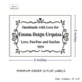 PPLR_HIDDEN_PRODUCT Swirl Accent Border (2"x3" Cotton - 12 labels/set)