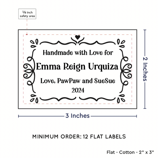 PPLR_HIDDEN_PRODUCT Swirl Accent Border (2"x3" Cotton - 12 labels/set)