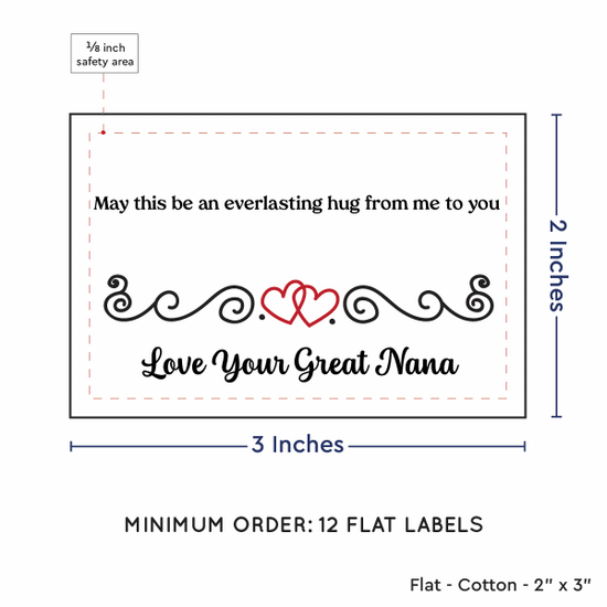 PPLR_HIDDEN_PRODUCT Double Heart Quote (2"x3" Cotton - 12 labels/set)