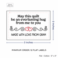 PPLR_HIDDEN_PRODUCT Double Heart Quote (2"x3" Cotton - 12 labels/set)