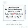 PPLR_HIDDEN_PRODUCT Double Heart Quote (2"x3" Cotton - 12 labels/set)