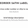 PPLR_HIDDEN_PRODUCT Reorder Previous Label Design - SATIN