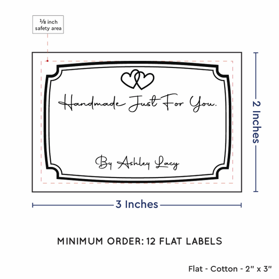 PPLR_HIDDEN_PRODUCT Frame Quote (2"x3" Cotton - 12 labels/set)