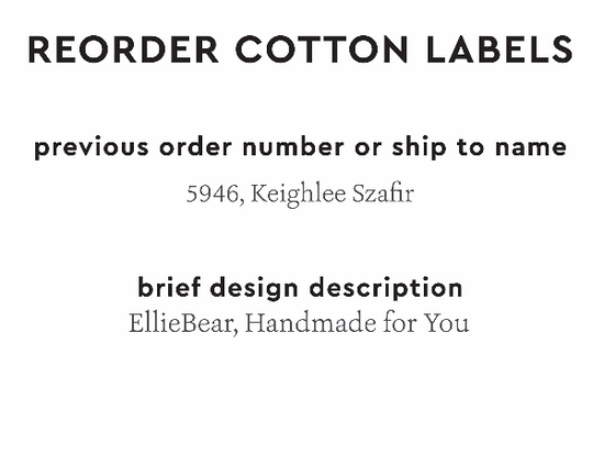PPLR_HIDDEN_PRODUCT Reorder Previous Label Design - COTTON