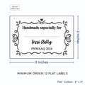 PPLR_HIDDEN_PRODUCT Swirl Accent Border with Fill in Blanks (2"x3" Cotton - 12 labels/set)