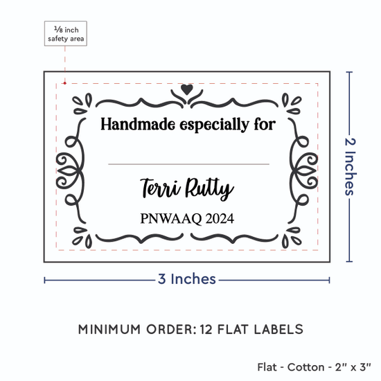 PPLR_HIDDEN_PRODUCT Swirl Accent Border with Fill in Blanks (2"x3" Cotton - 12 labels/set)
