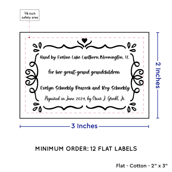 PPLR_HIDDEN_PRODUCT Swirl Accent Border (2"x3" Cotton - 12 labels/set)