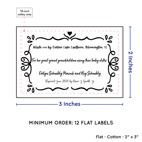 PPLR_HIDDEN_PRODUCT Swirl Accent Border (2"x3" Cotton - 12 labels/set)