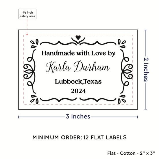 PPLR_HIDDEN_PRODUCT Swirl Accent Border (2"x3" Cotton - 12 labels/set)