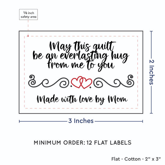 PPLR_HIDDEN_PRODUCT Double Heart Quote (2"x3" Cotton - 12 labels/set)