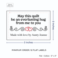 PPLR_HIDDEN_PRODUCT Double Heart Quote (2"x3" Cotton - 12 labels/set)