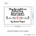 PPLR_HIDDEN_PRODUCT Double Heart Quote (2"x3" Cotton - 12 labels/set)