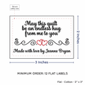 PPLR_HIDDEN_PRODUCT Double Heart Quote (2"x3" Cotton - 12 labels/set)