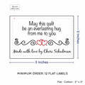 PPLR_HIDDEN_PRODUCT Double Heart Quote (2"x3" Cotton - 12 labels/set)