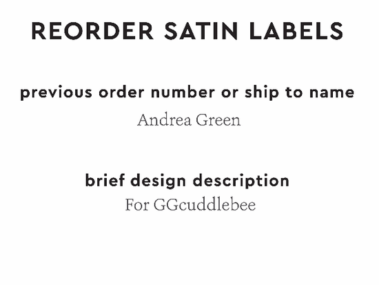PPLR_HIDDEN_PRODUCT Reorder Previous Label Design - SATIN