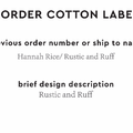 PPLR_HIDDEN_PRODUCT Reorder Previous Label Design - COTTON