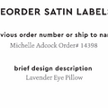 PPLR_HIDDEN_PRODUCT Reorder Previous Label Design - SATIN
