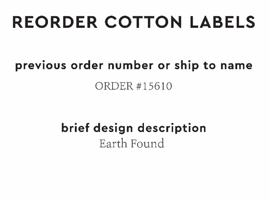 PPLR_HIDDEN_PRODUCT Reorder Previous Label Design - COTTON
