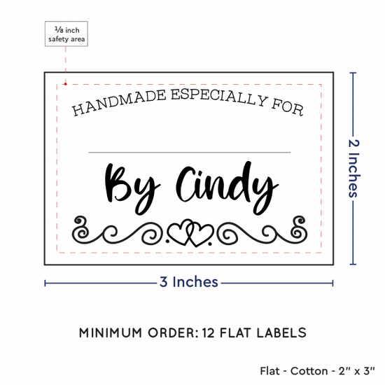 PPLR_HIDDEN_PRODUCT Double heart border with Fill in Blanks (2"x3" Cotton - 12 labels/set)
