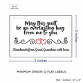 PPLR_HIDDEN_PRODUCT Double Heart Quote (2"x3" Cotton - 12 labels/set)