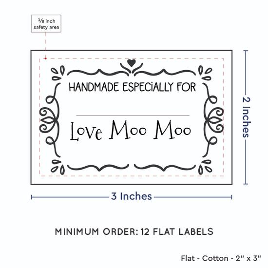 PPLR_HIDDEN_PRODUCT Swirl Accent Border with Fill in Blanks (2"x3" Cotton - 12 labels/set)