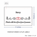 PPLR_HIDDEN_PRODUCT Double Heart Quote (2"x3" Cotton - 12 labels/set)