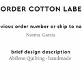 PPLR_HIDDEN_PRODUCT Reorder Previous Label Design - COTTON