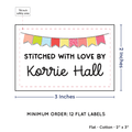PPLR_HIDDEN_PRODUCT Colorful Banner (2"x3" Cotton - 12 labels/set)