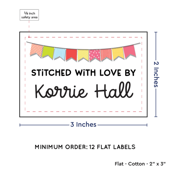 PPLR_HIDDEN_PRODUCT Colorful Banner (2"x3" Cotton - 12 labels/set)