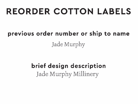 PPLR_HIDDEN_PRODUCT Reorder Previous Label Design - COTTON