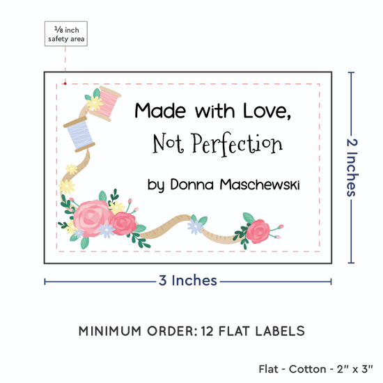 PPLR_HIDDEN_PRODUCT Thread and Flowers (2"x3" Cotton - 12 labels/set)