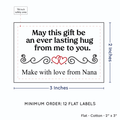 PPLR_HIDDEN_PRODUCT Double Heart Quote (2"x3" Cotton - 12 labels/set)