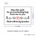 PPLR_HIDDEN_PRODUCT Double Heart Quote (2"x3" Cotton - 12 labels/set)