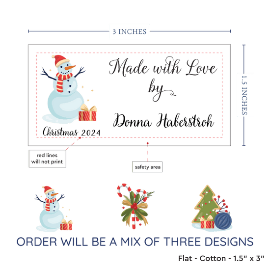 PPLR_HIDDEN_PRODUCT Christmas Sampler Large (1.5"x3"-Cotton)