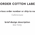 PPLR_HIDDEN_PRODUCT Reorder Previous Label Design - COTTON
