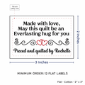 PPLR_HIDDEN_PRODUCT Double Heart Quote (2"x3" Cotton - 12 labels/set)
