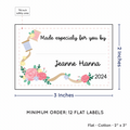 PPLR_HIDDEN_PRODUCT Thread and Flowers with Fill in Blanks (2"x3" Cotton - 12 labels/set)