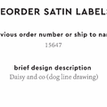PPLR_HIDDEN_PRODUCT Reorder Previous Label Design - SATIN