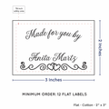 PPLR_HIDDEN_PRODUCT Double Heart Border (2"x3" Cotton - 12 labels/set)