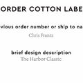 PPLR_HIDDEN_PRODUCT Reorder Previous Label Design - COTTON
